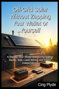 Off-Grid Solar Without Zapping Your Wallet or Yourself: A Step-by-Step Blueprint to Sizing Battery Banks, Safe Cabin Wiring, and Power Independence cover
