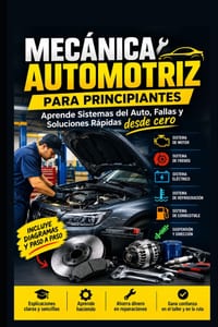 Mecánica Automotriz para Principiantes: Aprende Sistemas del Auto, Fallas y Soluciones Rápidas desde cero cover