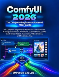 ComfyUI 2026: The Complete Beginner-to-Advanced User Guide: The Complete Beginner-to-Advanced Guide to Nodes, AI Image Generation, Workflows, Custom N cover