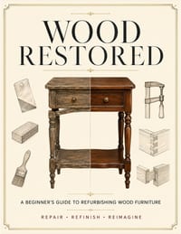 Wood Restored: A Beginner's Guide to Refurbishing Wood Furniture cover
