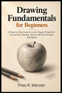 Drawing Fundamentals For Beginners: A Step-by-Step Guide to Lines, Shapes, Proportion, Perspective, Shading, Texture, Still Life, Portraits, and Figur cover