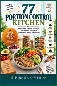 77 Portion Control Kitchen: : Simple Meal Planning Strategies for Healthier Eating and Sustainable Weight Management cover