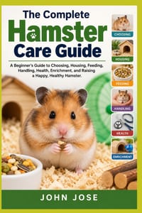The Complete Hamster Care Guide: A Beginner's Guide to Choosing, Housing, Feeding, Handling, Health, Enrichment, and Raising a Happy, Healthy Hamster cover