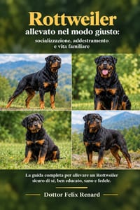 Rottweiler allevato nel modo giusto: socializzazione, addestramento e vita familiare cover