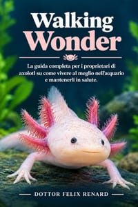 Walking Wonder: La guida completa per i proprietari di axolotl su come vivere al meglio nell'acquario e mantenerli in salute. cover