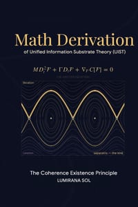 Substrate Cascade UIST Math Derivation: The Coherence Existence Principle cover
