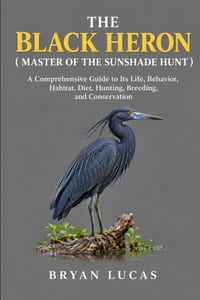 The Black Heron ( Master of the Sunshade Hunt ): A Comprehensive Guide to Its Life, Behavior, Habitat, Diet, Hunting, Breeding, and Conservation cover