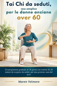Tai Chi da seduti, reso semplice per le donne anziane over 60: Un programma graduale di 28 giorni con routine da 10 minuti da eseguire da seduti, per cover
