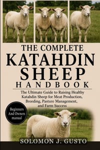 The Complete Katahdin Sheep Handbook: The Ultimate Guide to Raising Healthy Katahdin Sheep for Meat Production, Breeding, Pasture Management, and Farm cover