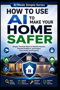How to Use AI to Make Your Home Safer: Simple, Practical Ways to Identify Hazards, Prevent Problems, and Protect Your Family and Property cover