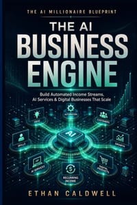 The AI Business Engine: Build Automated Income Streams, AI Services & Digital Businesses That Scale cover