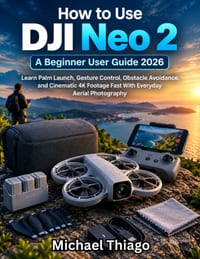 How to Use DJI Neo 2: A Beginner User Guide 2026: Learn Palm Launch, Gesture Control, Obstacle Avoidance and Cinematic 4K Footage Fast With Everyday A cover