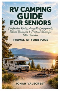RV Camping Guide for Seniors: Comfortable Routes, Accessible Campgrounds, Relaxed Itineraries & Practical Advice for Older Travelers cover