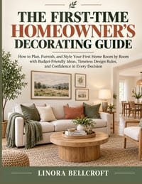 The First-Time Homeowner's Decorating Guide: How to Plan, Furnish, and Style Your First Home Room by Room with Budget-Friendly Ideas, Timeless Design cover