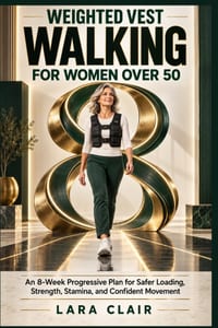 Weighted Vest Walking for Women Over 50: An 8-Week Progressive Plan for Safer Loading, Strength, Stamina, and Confident Movement cover