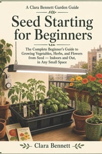 Seed Starting for Beginners: The Complete Beginner's Guide to Growing Vegetables, Herbs, and Flowers from Seed - Indoors and Out, in Any Small Space cover