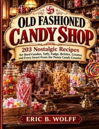 Old Fashioned Candy Shop: 203 Nostalgic Candy Shop Recipes - From Penny Candy Classics to Homemade Fudge, Taffy, Brittles & Old-Fashioned Sweets cover