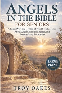 Angels in the Bible for Seniors: A Large Print Exploration of What Scripture Says About Angels, Heavenly Beings, and Extraordinary Encounters cover