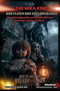 DER FLUCH DES KELLERHAUSES - The Mika King - Ein grafischer und illustrierter psychologischer Horror-Kurzroman - Deutsch 2026: Michael Spehner Ortiz - cover