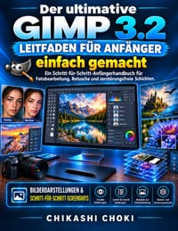 Der ultimative GIMP 3.2-Leitfaden für Anfänger einfach gemacht: Ein Schritt-für-Schritt-Anfängerhandbuch für Fotobearbeitung, Retusche und zerstörungs cover
