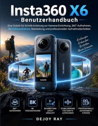 Insta360 X6 Benutzerhandbuch: Eine Schritt-für-Schritt-Anleitung zu Kameraeinstellungen, 360°-Aufnahmen, 8K-Videoaufzeichnung, Bearbeitung und profess cover