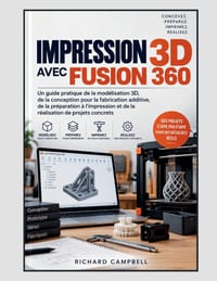 Impression 3D avec Fusion 360: Un guide pratique de la modélisation 3D, de la conception pour la fabrication additive, de la préparation à l'impressio cover