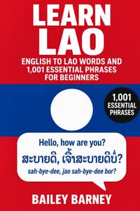 Learn Lao: English to Lao Words and 1,001 Essential Phrases for Beginners cover