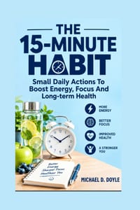 The 15-Minute Habits: Small Daily Actions To Boost Energy, Focus And Long-term Health cover