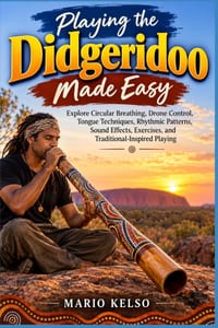 Playing the Didgeridoo Made Easy: Explore Circular Breathing, Drone Control, Tongue Techniques, Rhythmic Patterns, Sound Effects, Exercises, and Tradi cover