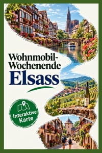 Wohnmobil-Wochenende Elsass: Stellplätze, Campingplätze, Weindörfer, Wanderungen und kulinarische Highlights für den perfekten Kurzurlaub mit dem Wohn cover