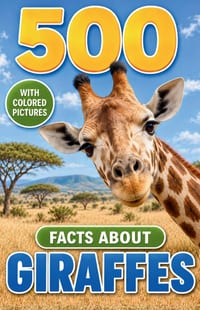 500 Fascinating Facts About Giraffes: Wild Anatomy, Family Life, Survival Skills, Ancient History, and Conservation Stories for Curious Kids and Adult cover