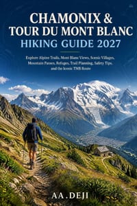Chamonix & Tour Du Mont Blanc Hiking Guide 2027: Explore Alpine Trails, Mont Blanc Views, Scenic Villages, Mountain Passes, Refuges, Trail Planning, S cover