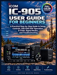 Icom IC-905 User Guide for Beginners: A Practical Step-by-Step Guide to Setup, Controls, VHF/UHF/SHF Operation cover