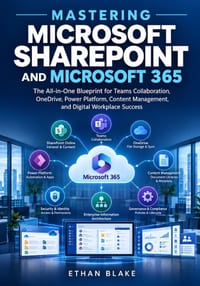 Mastering Microsoft SharePoint and Microsoft 365: The All-in-One Blueprint for Teams Collaboration, OneDrive, Power Platform, Content Management, and cover