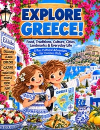 Explore Greece!: Food, Traditions, Culture, Cities, Landmarks & Everyday Life: A Fun Cultural Adventure for Curious Kids cover