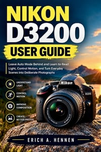 Nikon D3200 User Guide: Leave Auto Mode Behind and Learn to Read Light, Control Motion, and Turn Everyday Scenes into Deliberate Photographs cover