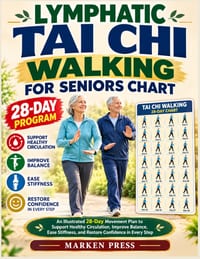 Lymphatic Tai Chi Walking for Seniors Chart: An Illustrated 28-Day Movement Plan to Support Healthy Circulation, Improve Balance, Ease Stiffness, and cover