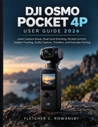 Dji Osmo Pocket 4p User Guide 2026: Learn Camera Setup, Dual-Lens Shooting, Gimbal Control, Subject Tracking, Audio Capture, Transfers, and Everyday F cover
