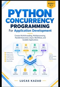 Python Concurrency Programming For Application Development: Create Multithreading, Multiprocessing, Parallel Execution, Async Workflows, and Scalable cover