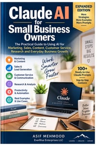 Claude AI for Small Business Owners: The Practical Guide to Using AI for Marketing, Content, Customer Service, Research, Sales and Everyday Business G cover