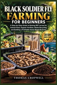 Black Soldier Fly Farming for Beginners: A step-by-step Guide to Raising BSF Larvae for Animal Feed, Organic Fertilizer, Waste Recycling, and Building cover