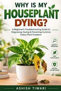 Why Is My Houseplant Dying?: A Beginner's Troubleshooting Guide to Diagnosing, Saving & Preventing Common Indoor Plant Problems cover