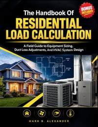 The Handbook Of Residential Load Calculation: A Field Guide to Equipment Sizing, Duct Loss Adjustments, And HVAC System Design cover