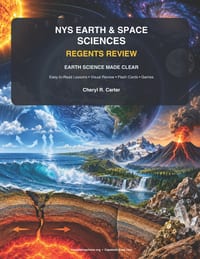 NYS Earth & Space Sciences Regents Review: Earth Science Made Clear: Easy-to-Read Lessons - Visual Review - Flash Cards - Games - Practice cover