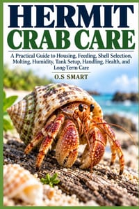 Hermit Crab Care: A Practical Guide to Housing, Feeding, Shell Selection, Molting, Humidity, Tank Setup, Handling, Health, and Long-Term Care cover