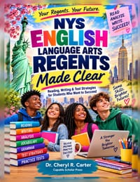 NYS English Language Arts Regents Made Clear: Reading, Writing & Test Strategies for Students Who Need It Explained Simply cover
