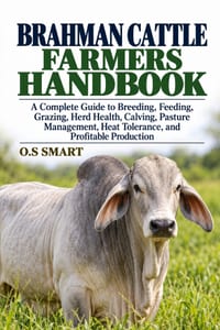 Brahman Cattle Farmers Handbook: A Complete Guide to Breeding, Feeding, Grazing, Herd Health, Calving, Pasture Management, Heat Tolerance, and Profita cover