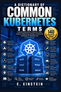 A Dictionary of Common Kubernetes Terms: Essential Kubernetes, Containers, Pods, Clusters, Networking, Storage, and Security Definitions for Beginners cover