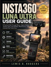 Insta360 Luna Ultra User Guide: A Practical Path Through Menus, Capture Modes, Tracking Tools, File Handling, Maintenance, and Common First Time Error cover