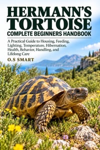 Hermann's Tortoise Complete Beginners Handbook: A Practical Guide to Housing, Feeding, Lighting, Temperature, Hibernation, Health, Behavior, Handling, cover
